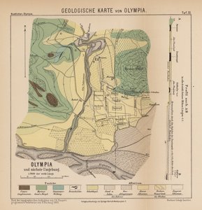 Geologische Karte von Olympia (Stich)