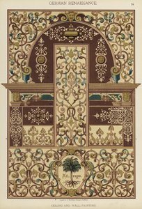 Deutsche Renaissance, Decken- und Wandmalerei von German School