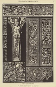 Deutsche Renaissance, plastische Ornamente in Stein von German School