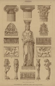 Griechisch, ornamentale Architektur und Skulptur von German School
