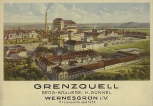 Grenzquell-Brauerei, Wernesgrün, Sachsen, Deutschland von German School