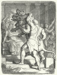 Herakles bringt Kerberos zu König Eurystheus von German School