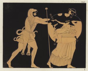 Herkules und Athena von German School