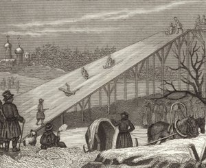 Eisrutsche in Russland (Illustration für Bilder-Atlas)
