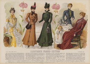 Illustration für Illustrirte Frauen-Zeitung von German School