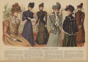 Illustration für Illustrirte Frauen-Zeitung von German School