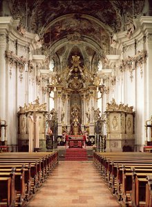 Innenraum, entworfen von Balthasar Neumann (1687-1753) 1734-54
