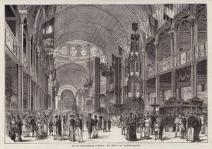Innenraum des Garden Palace, Sydney International Exhibition, New South Wales, Australien von German School