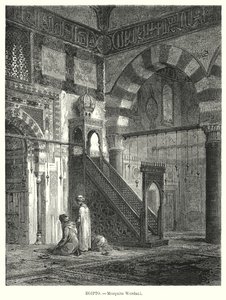 Innenraum der Moschee von Amir Altinbugha al-Maridani, Kairo, Ägypten von German School