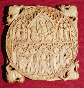 Elfenbein-Spiegelkasten, ca. 1360-70