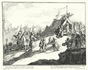 Jakob II. von England verbringt die Nacht vom 15./16. November 1688 in der Hütte eines armen Fischers von German School