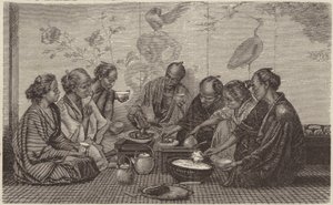Japanisches Mahl (Stich) von German School
