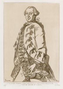 Johann Sigismund Pfinzing, Staatsrat der Kaiserin von Deutschland, 1763 von German School
