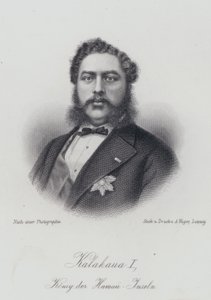 Kalakaua I., König der Hawaii-Inseln von German School