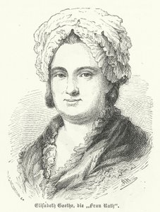 Katharina Elisabeth Goethe, Mutter des deutschen Autors Johann Wolfgang Goethe von German School