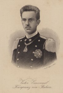 König Viktor Emanuel III. von Italien als Kronprinz