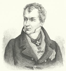 Klemens von Metternich, Fürst von Metternich-Winneburg, deutscher Diplomat und Staatsmann (Stich) von German School