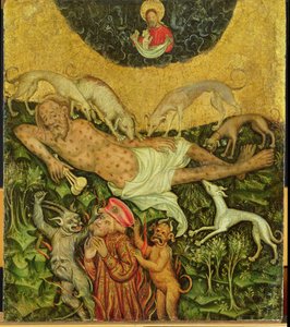 Lazarus und der reiche Mann, ca. 1400