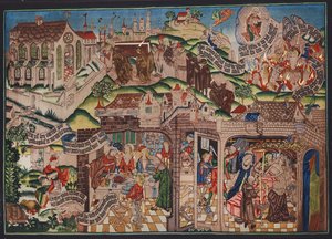 Lazarus-Wandteppich, Basel, um 1500 von German School