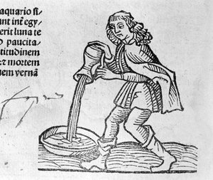 Der Wassermann - in Abhandlung von Johannes Angeli De Magnisconnectionibue annorum revolutionibus ac eorum perfectionibus. Augsburg, Erhard Ratdolt von German School