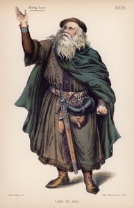 Lear, König von Britannien, aus Shakespeares König Lear von German School