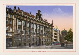 Leipzig, Grassi-Museum (Farblithografie) von German School