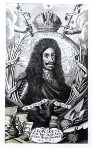 Leopold I. (1640-1705), König von Ungarn und Heiliger Römischer Kaiser, graviert von Philipp Kilian (1628-93) von German School