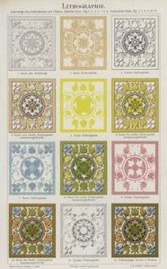 Lithografischer Druck von German School