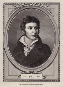 Lorenz Oken, deutscher Naturforscher, Botaniker, Biologe und Ornithologe (Stich) von German School