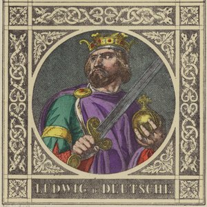 Ludwig der Deutsche, 840-876 von German School