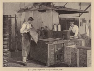 Streichholzherstellung von German School