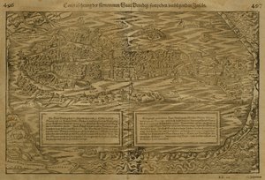 Karte von Venedig, von Sebastian Munster, veröffentlicht in Basel, ca. 1560