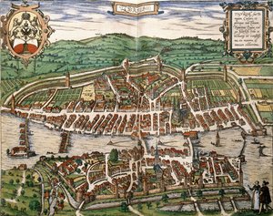 Karte von Zürich, 1575