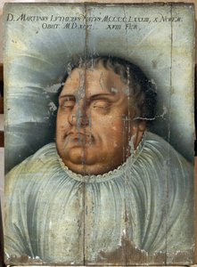 Martin Luther auf seinem Sterbebett von German School