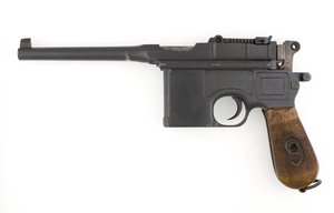 Mauser C96 9 mm Selbstladepistole, Exportmodell umgebaut auf 9 mm Parabellum