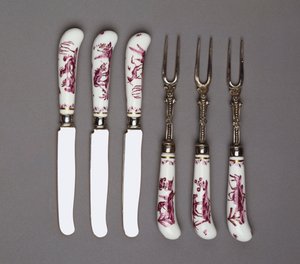 Meissener Messer- und Gabelgriffe, ca. 1735 von German School