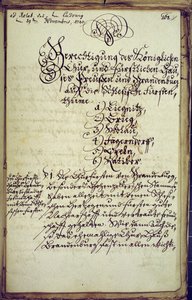 Memorandum des Kanzlers der Universität Halle, das der Annexion Schlesiens zustimmt von German School