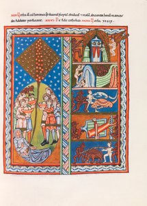 Miniatur aus Liber Scivias von Hildegard von Bingen, ca. 1175 (Faksimile)