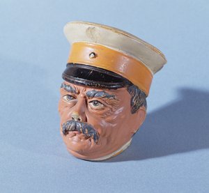 Sparbüchse in Form des Kanzlers Otto von Bismarck (1815-98)