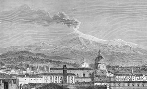Der Ätna, von Catania aus gesehen von German School