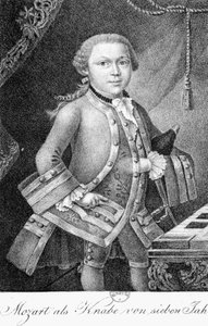 Mozart als 7-jähriger Junge