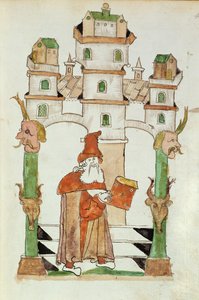 Der arabische Astrologe Albumasar, aus einer Zusammenstellung von Jacobus Scracz de Indagine von German School