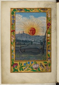 Sonne mit menschlichem Gesicht, der fünfte Traktat, aus 