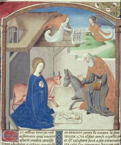 Heilige Familie, aus Vita Christi, von Ludolf von Sachsen, ca. 1300-1378 von German School