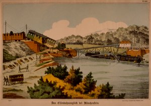 Eisenbahnunglück von Münchenstein am 14. Juni 1891, veröffentlicht von C. Burckhardts Nachf., Weißenburg, 1891
