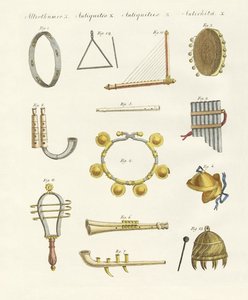 Musikinstrumente der Antike -- Pfeifen, Rasseln und Becken