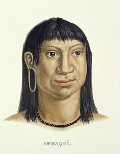 Einheimischer Mann des Aroaqui-Stammes, aus Atlas einer Reise in Brasilien von Johann Baptist von Spix (1781-1826) und Karl Friedrich Philipp Martius (1794-1868), veröffentlicht ca. 1835-50