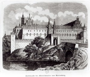Nordfassade des Schlosses Marienburg von German School
