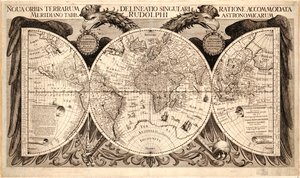 Nova orbis terrarum, aus "Tabulae Rudolphinae" von Johannes Kepler, 1627-30 von German School