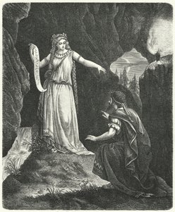 Numa Pompilius mit der Nymphe Egeria von German School